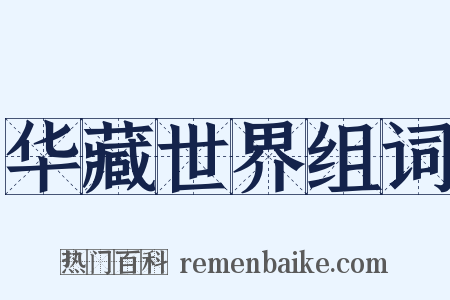 华藏世界组词是什么意思的图片